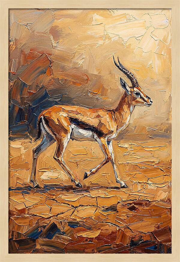 Graceful Thomson Gazelle Running