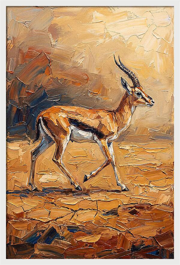 Graceful Thomson Gazelle Running