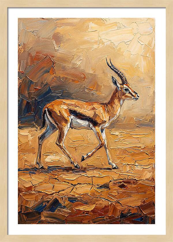 Graceful Thomson Gazelle Running