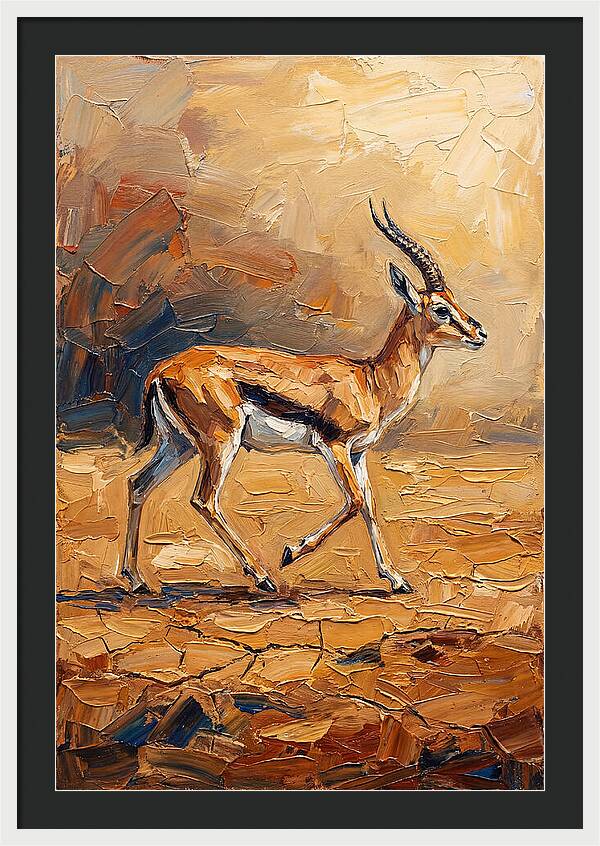 Graceful Thomson Gazelle Running
