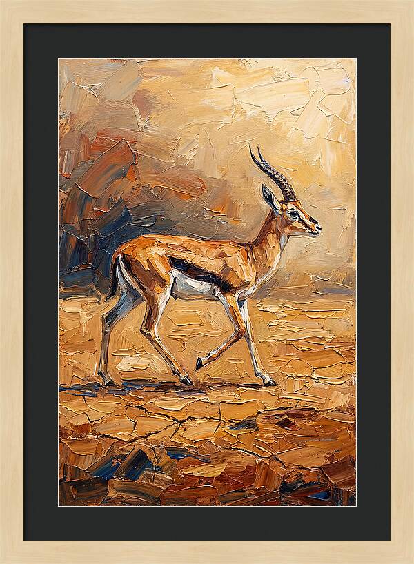 Graceful Thomson Gazelle Running