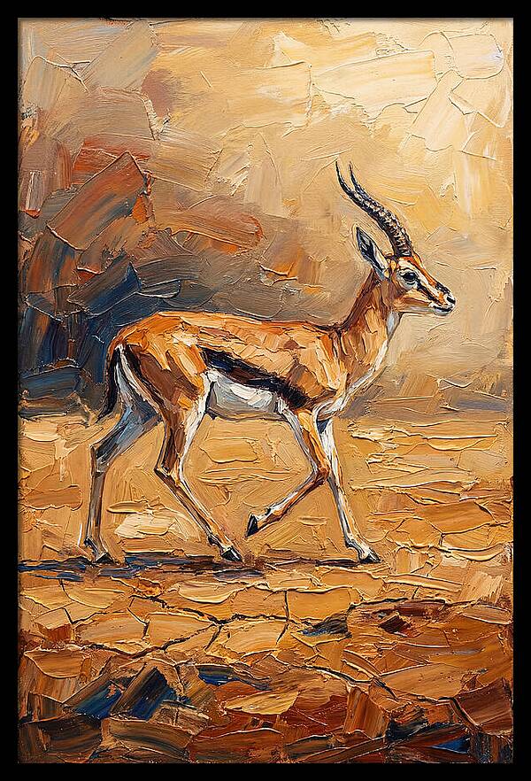 Graceful Thomson Gazelle Running