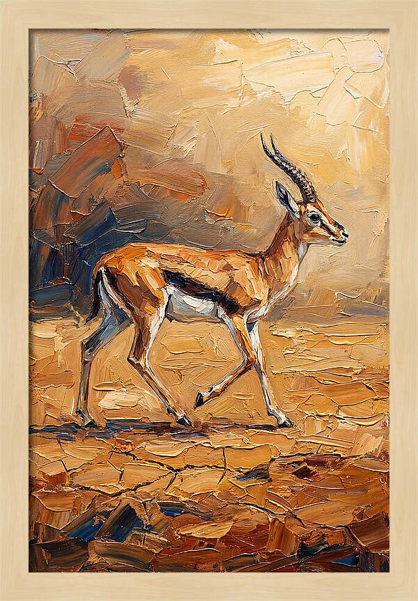 Graceful Thomson Gazelle Running