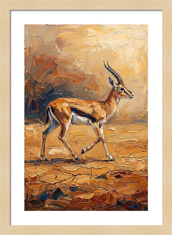 Graceful Thomson Gazelle Running