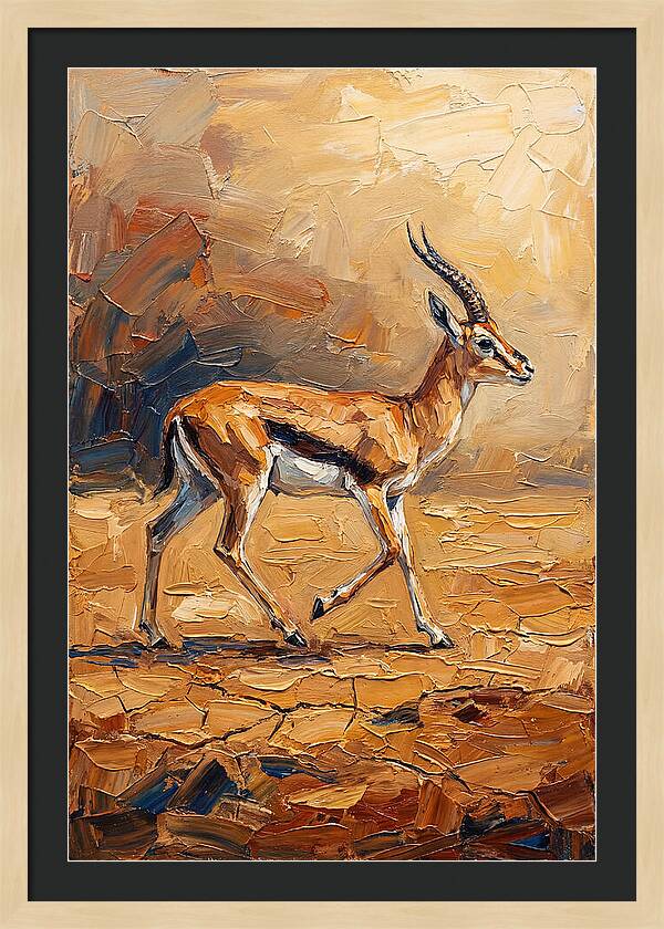 Graceful Thomson Gazelle Running