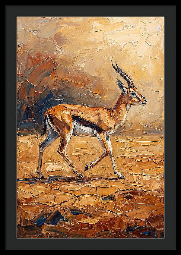 Graceful Thomson Gazelle Running