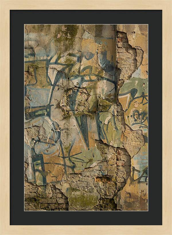 Graffiti On Weathered Wall