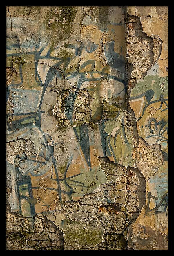 Graffiti On Weathered Wall