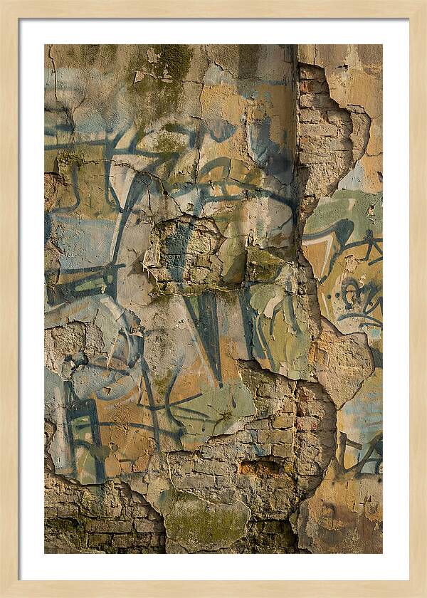 Graffiti On Weathered Wall