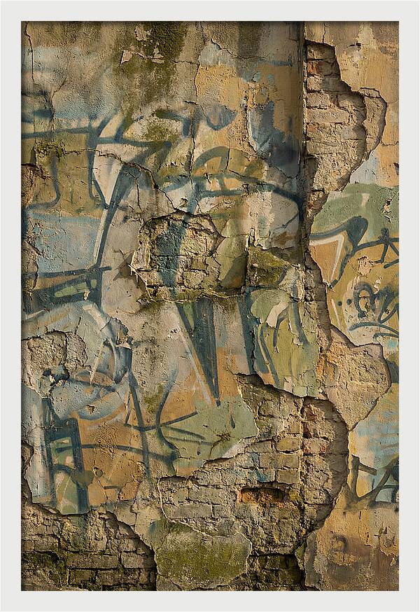 Graffiti On Weathered Wall