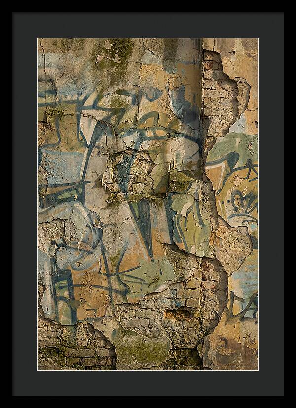 Graffiti On Weathered Wall