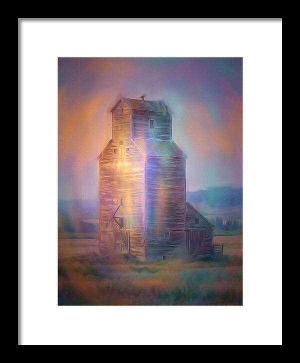 Grain Elevator At Dusk