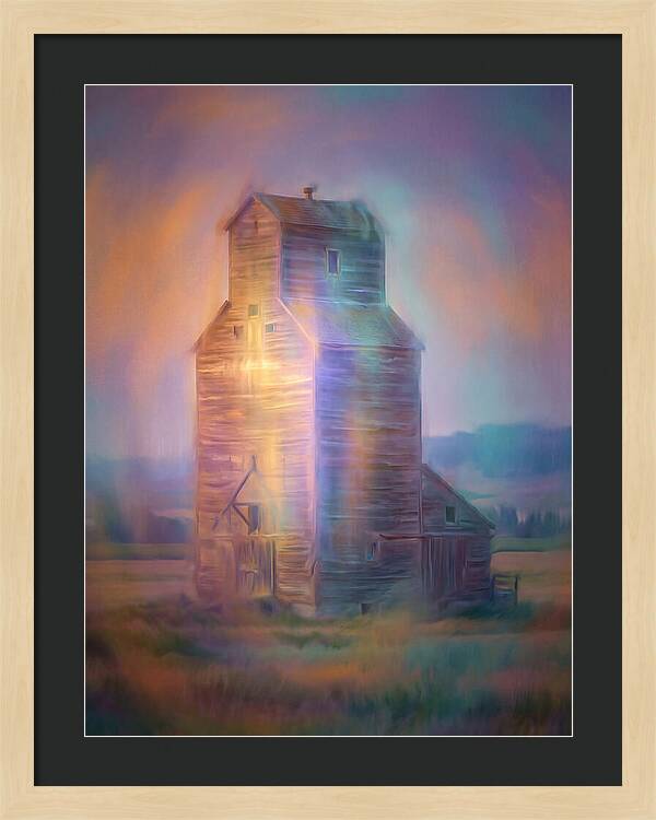 Grain Elevator At Dusk
