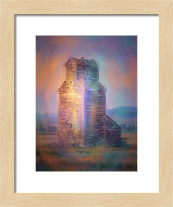 Grain Elevator At Dusk