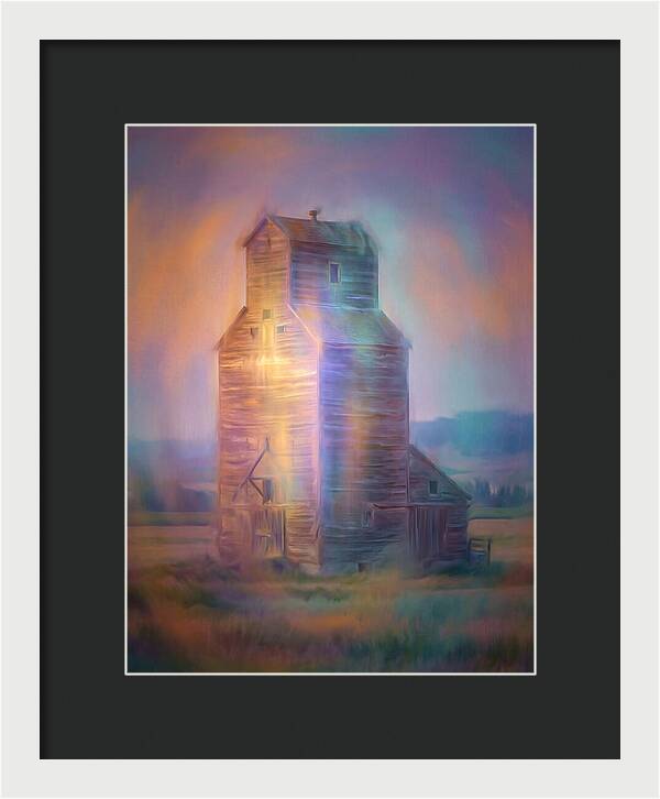Grain Elevator At Dusk