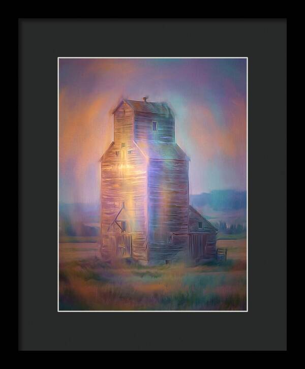 Grain Elevator At Dusk
