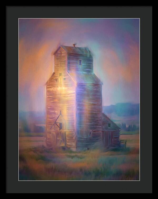 Grain Elevator At Dusk