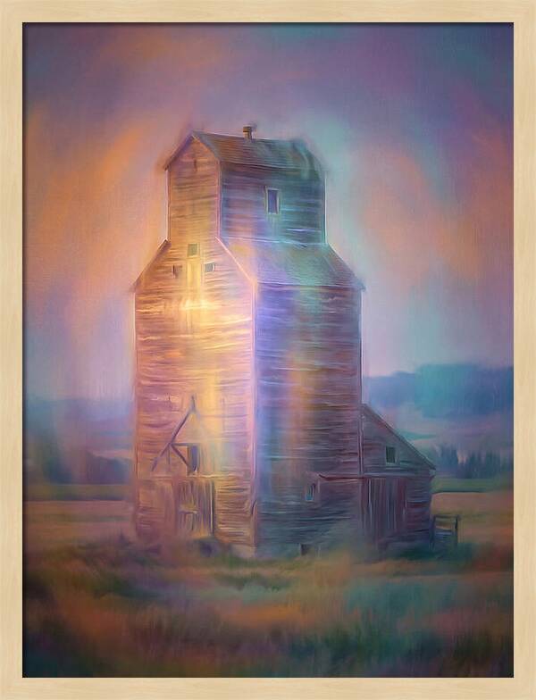 Grain Elevator At Dusk