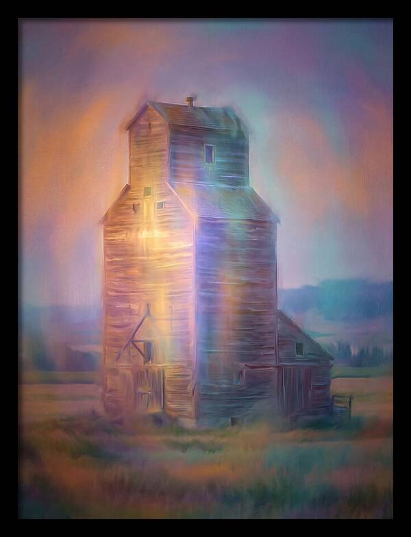 Grain Elevator At Dusk