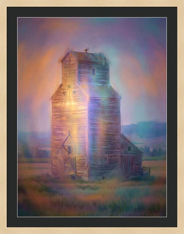 Grain Elevator At Dusk