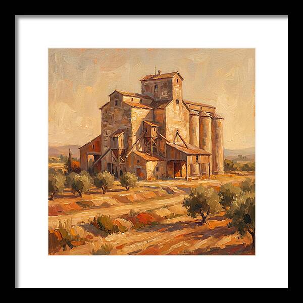 Grain Elevator Under Mediterranean Sun