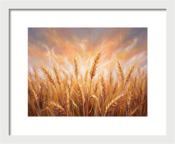 Grain Field At Dusk
