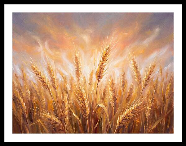 Grain Field At Dusk