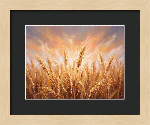 Grain Field At Dusk