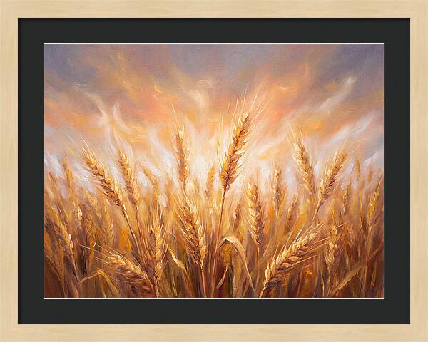 Grain Field At Dusk