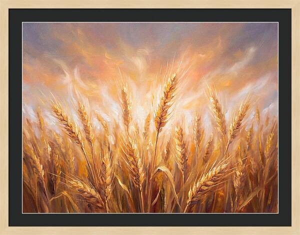 Grain Field At Dusk