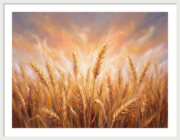 Grain Field At Dusk