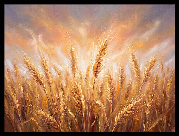 Grain Field At Dusk