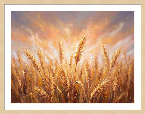 Grain Field At Dusk