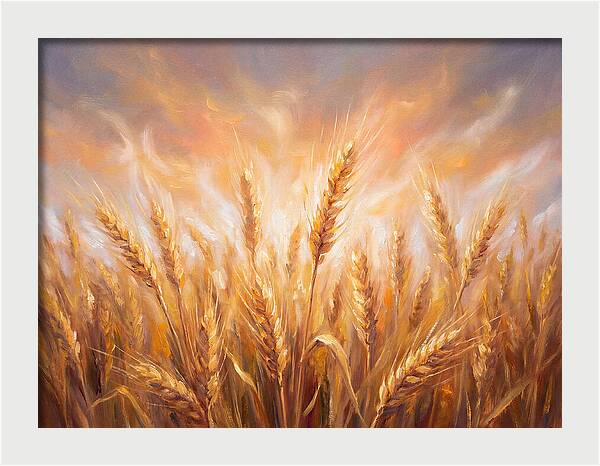 Grain Field At Dusk