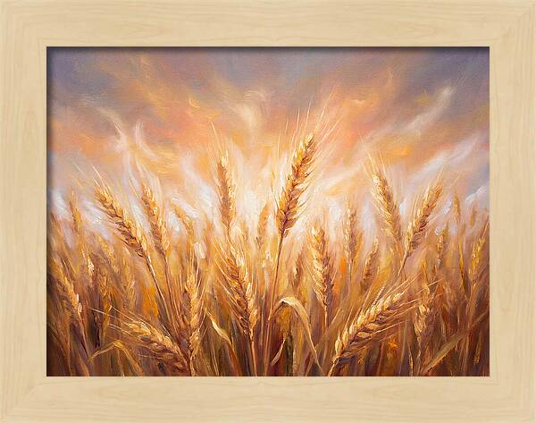 Grain Field At Dusk