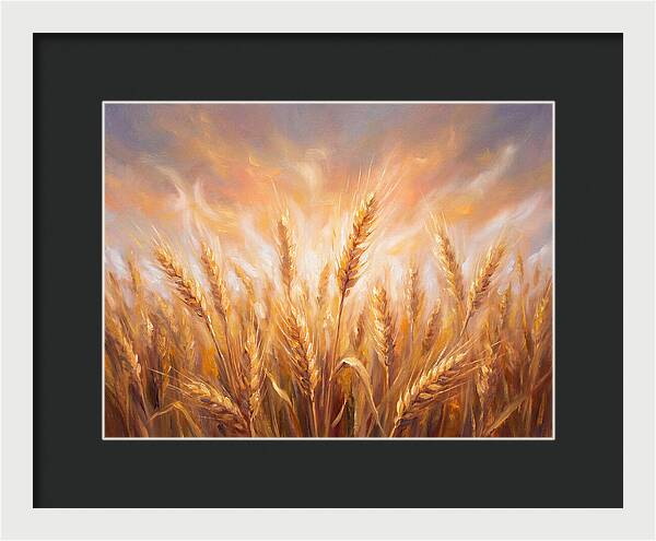Grain Field At Dusk