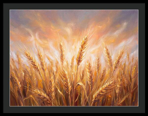 Grain Field At Dusk