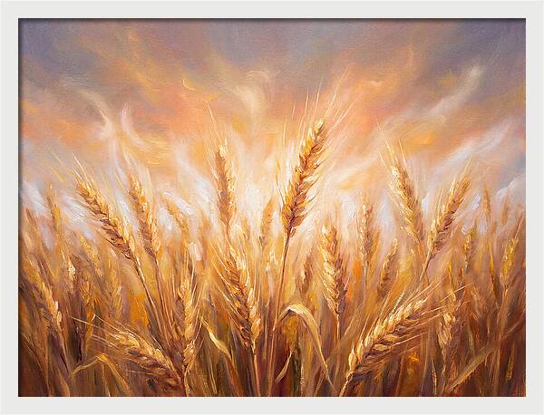 Grain Field At Dusk