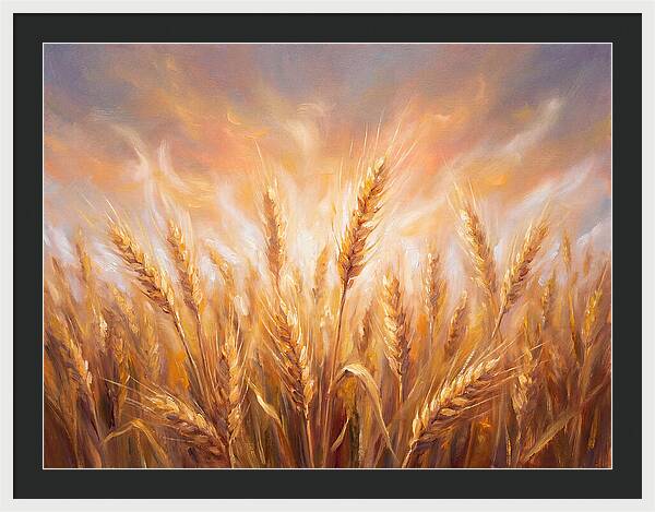 Grain Field At Dusk