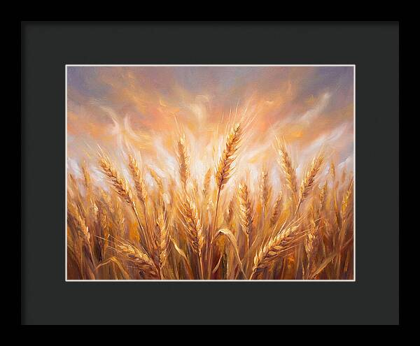Grain Field At Dusk