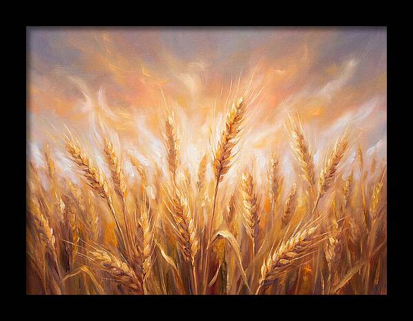 Grain Field At Dusk
