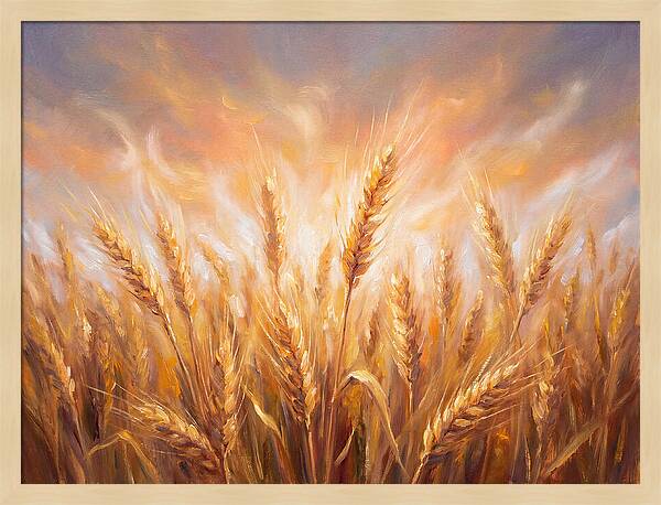 Grain Field At Dusk