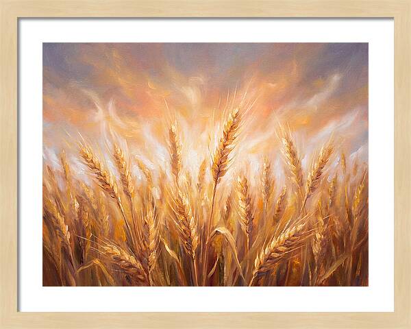 Grain Field At Dusk
