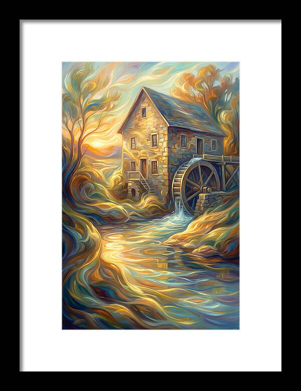 Grain Mill At Dusk