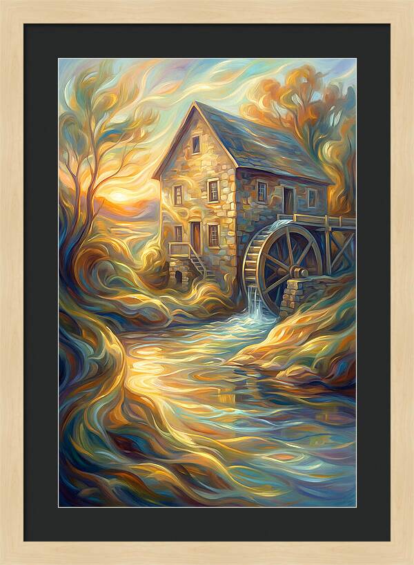 Grain Mill At Dusk