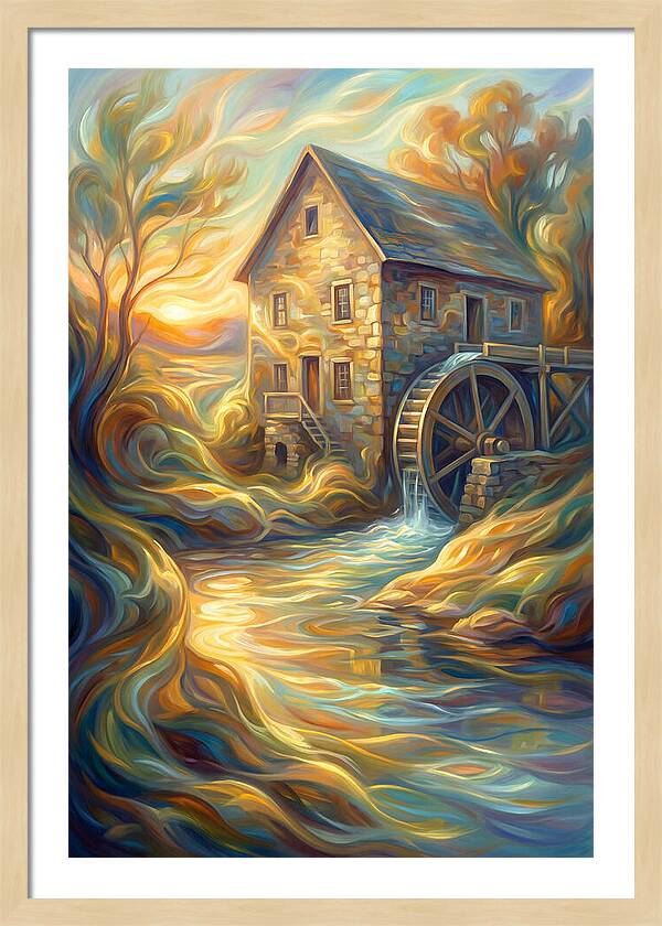 Grain Mill At Dusk