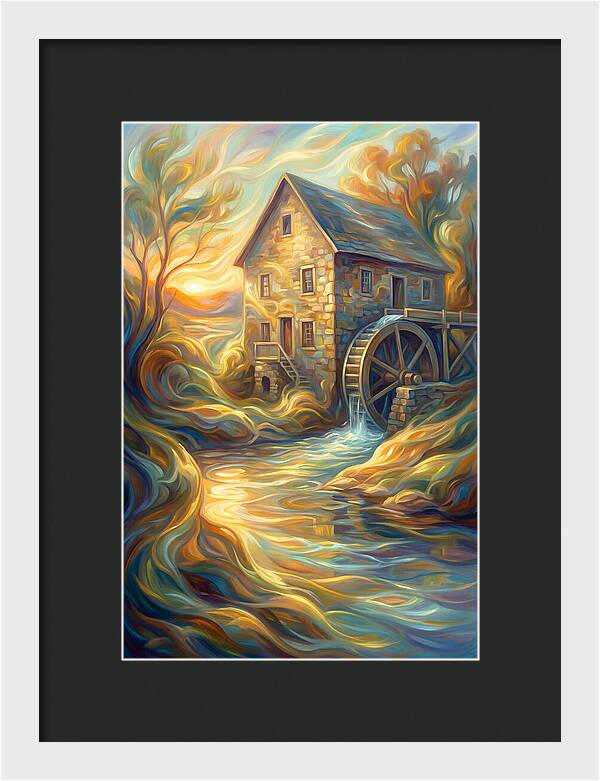 Grain Mill At Dusk