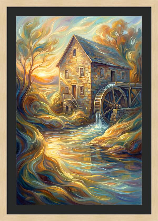 Grain Mill At Dusk