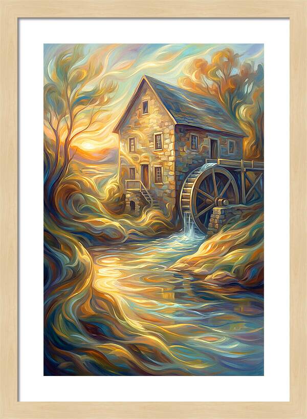 Grain Mill At Dusk