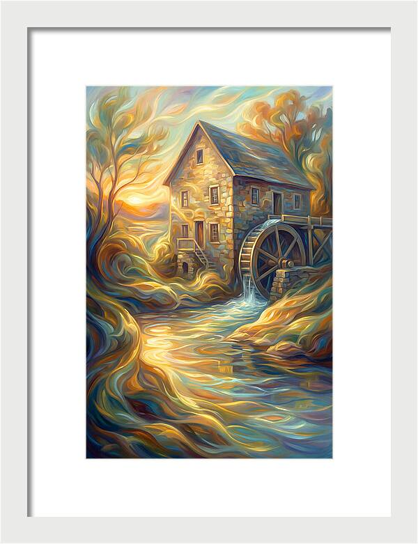 Grain Mill At Dusk